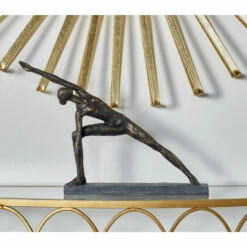 Best Sale ⌛ Studio 350 Set Of 2 Contemporary 👩 Women In Yoga Poses Resin Sculptures - 13 X 3 X 15 And 16 X 3 X 11 🎁