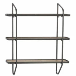 Best deal 🎉 Studio 350 Grey Metal Industrial Wall Shelf 34 X 32 X 6 - 32 X 6 X 34 🎉