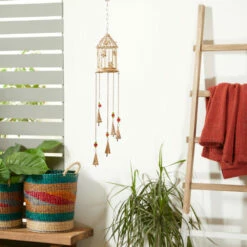 Flash Sale 🧨 Studio 350 Gold Iron Eclectic Windchime 33 X 5 X 5 🛒