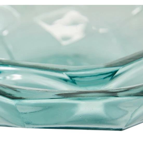 New 🧨 Studio 350 Large Origami Shaped Soda Lime Glass Dishes Set Of 2 13" X 13" X 3" ❤️ - Image 4