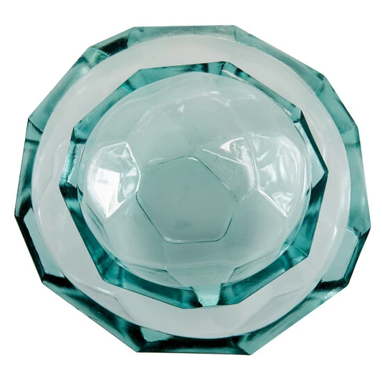 New 🧨 Studio 350 Large Origami Shaped Soda Lime Glass Dishes Set Of 2 13" X 13" X 3" ❤️ - Image 7