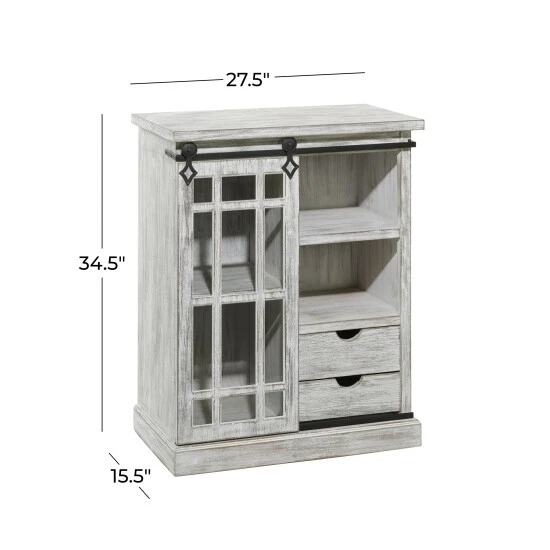 Top 10 💯 Studio 350 White Wood Farmhouse Cabinet 34 X 28 X 16 🌟 - Image 7