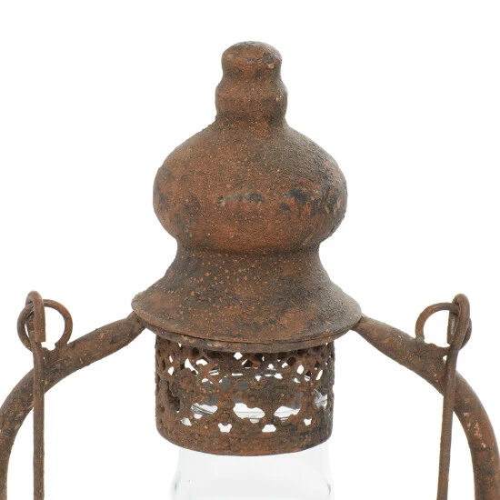 Hot Sale 🔥 Studio 350 Brown Metal Rustic Lantern 17 X 7 X 5 - 7 X 5 X 17 🌟 - Image 5