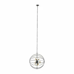 Flash Sale 🤩 Studio 350 Gold Metal Industrial Chandelier - 23 X 23 X 23 🔔