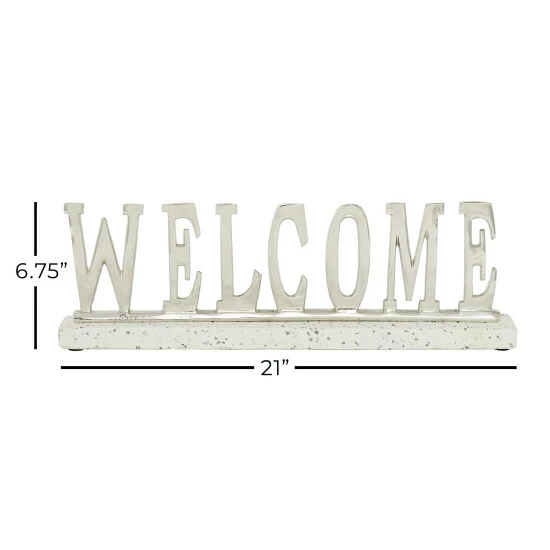Cheap π Studio 350 Silver Terrazzo Modern Decorative Sign 7 X 21 X 2 - 21 X 2 X 7 π - Image 6