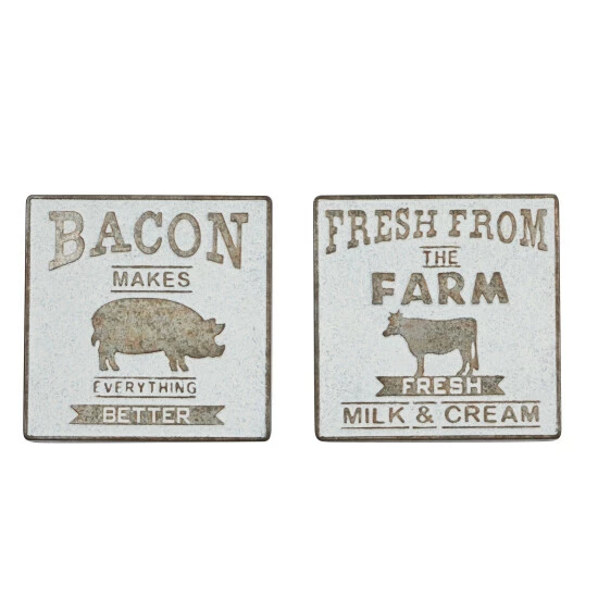 Best reviews of ✔️ Studio 350 Grey Iron Farmhouse Wall Decor Text (Set Of 2) 🤩