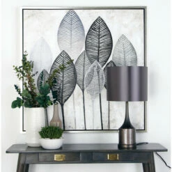 Outlet 😍 Studio 350 23 Inch Modern Ceramic And Iron Polished Table Lamp - 12 X 12 X 23 Grey ❤️