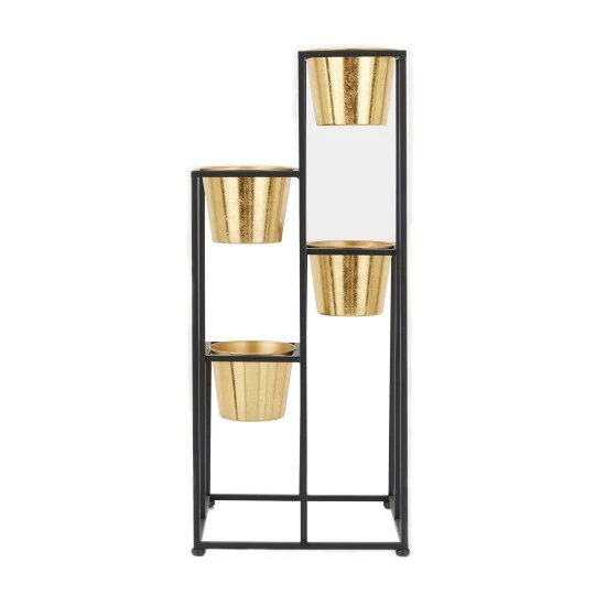 Best Pirce 💯 Studio 350 Black Metal Glam Planter - 13"L X 13"W X 30"H 🎁 - Image 6