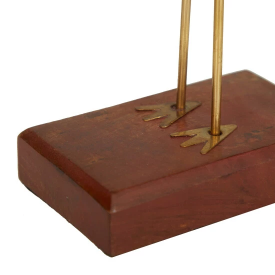 Wholesale ๐คฉ Studio 350 Brown Wood Traditional Birds Sculpture (Set Of 2) - S/2 10"W, 3"H ๐งจ - Image 5