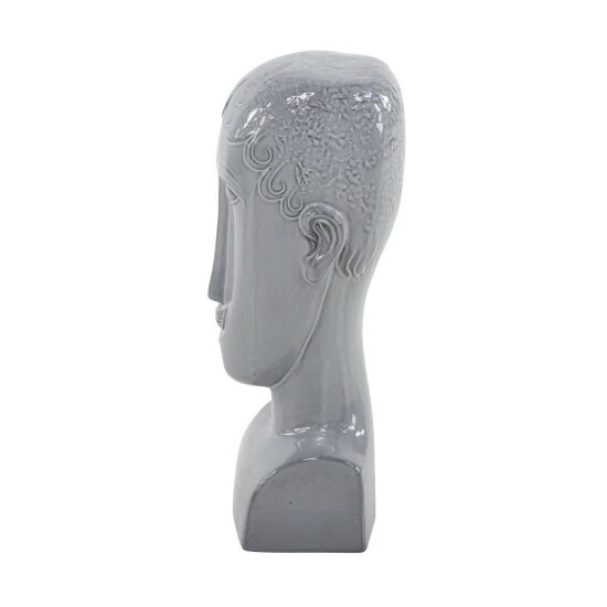 Best deal ⭐ Studio 350 Grey Stoneware Eclectic Sculpture Man 13 X 5 X 5 - 5 X 5 X 13 🔥 - Image 4