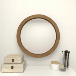 Brand new 💯 Studio 350 Brown MDF Contemporary Wall Mirror 💯