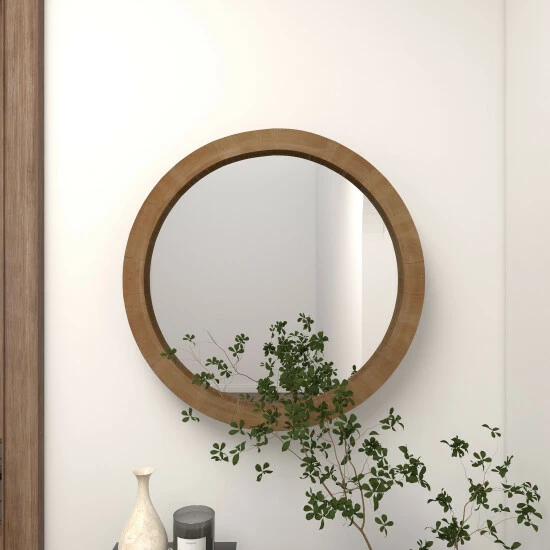 Brand new ๐ฏ Studio 350 Brown MDF Contemporary Wall Mirror ๐ฏ - Image 5