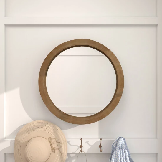 Brand new ๐ฏ Studio 350 Brown MDF Contemporary Wall Mirror ๐ฏ - Image 6