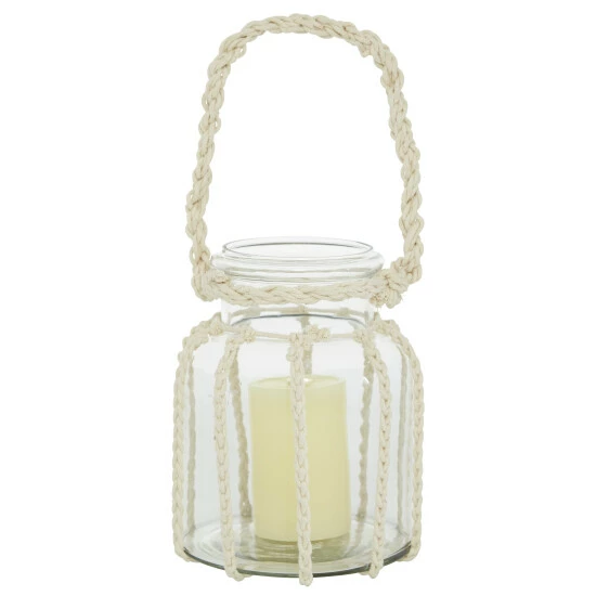 Brand new 👍 Studio 350 White Glass Coastal Lantern ⭐ - Image 2