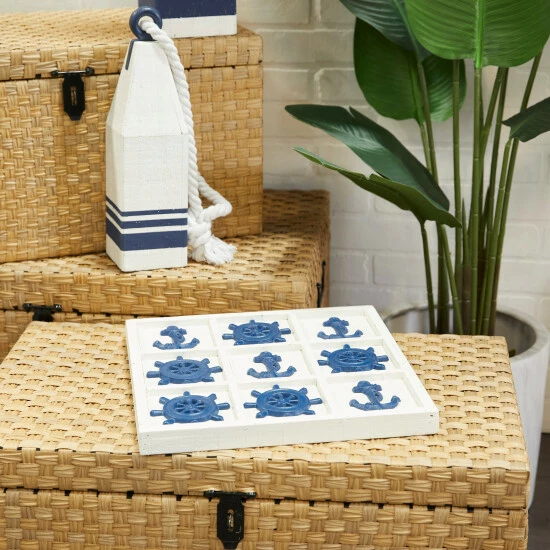 Budget 😀 Studio 350 Blue Iron Nautical Game Set - 14 X 14 X 1 🤩 - Image 2