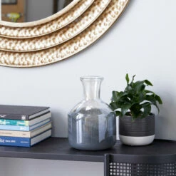 Top 10 ⌛ Studio 350 Grey Glass Coastal Vase 10 X 7 X 7 - 7 X 7 X 10 💯