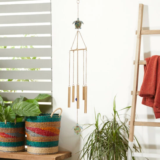 Best reviews of 👏 Studio 350 Gold Iron Eclectic Windchime 41 X 5 X 5 💯