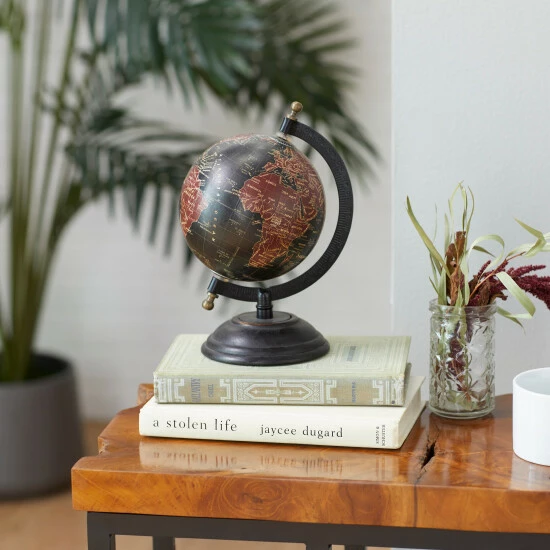 Top 10 โ Studio 350 Wood Rustic Globe - 6 X 5 X 8Round Black โญ - Image 8