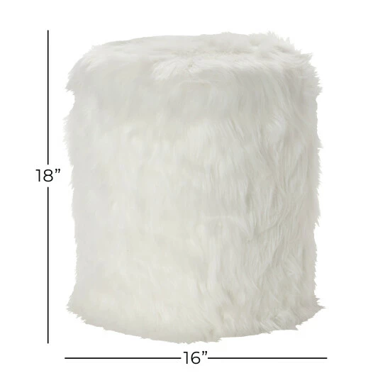 Buy 🔥 Studio 350 White Wood Contemporary Storage Stool 18 X 16 X 16 - 16 X 16 X 18 🎉 - Image 6