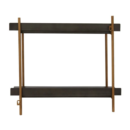 Best Sale 🤩 Studio 350 Grey Metal Modern Wall Shelf - 21.20x24.10x9.10 💯 - Image 7