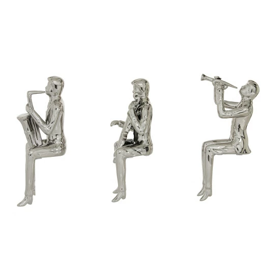 Best reviews of 👍 Studio 350 Silver Ceramic Traditional Sculpture People (Set Of 3) - 4 X 5 X 9 ✨ - Image 3