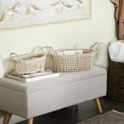 Best Sale โ๏ธ Studio 350 Cotton Bohemian Storage Basket (Set Of 3) - S/3 9", 8", 7"H Multi ๐ฅฐ