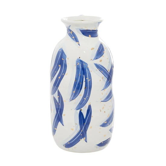 Flash Sale 🎉 Studio 350 Blue Ceramic Contemporary Vase 13 X 7 X 6 🤩 - Image 4
