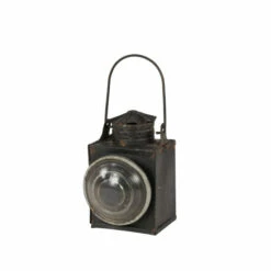 Outlet 🤩 Studio 350 Antique Style Dark Metal Railway Oil Lantern 8 X 11 - 8 X 4 X 11 🧨