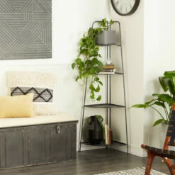 Promo 🤩 Studio 350 Black Iron Contemporary Bakers Rack - 22 X 16 X 27 🎉