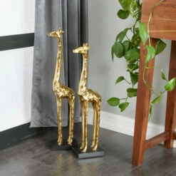 Top 10 ๐ Studio 350 Gold Aluminum Contemporary Sculpture (Set Of 2) - S/2 27", 24"H โค๏ธ