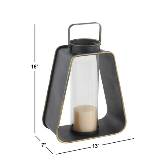 Coupon 😍 Studio 350 Brown Metal Industrial Lantern 16 X 13 X 7 🥰 - Image 5