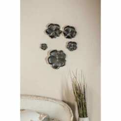 Coupon 😍 Studio 350 Black Stoneware Eclectic Wall Decor Set Of 5 11 X 11 X 1 🎉