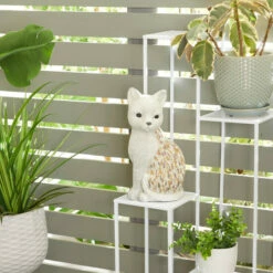 Buy 🛒 Studio 350 White Polystone Farmhouse Garden Sculpture 14 X 7 X 6 - 7 X 6 X 14 👍