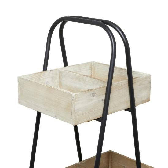 Brand new ๐ Studio 350 Brown Wood Modern Farmhouse Plantstand - 32"L X 13"W X 56"H โญ - Image 5