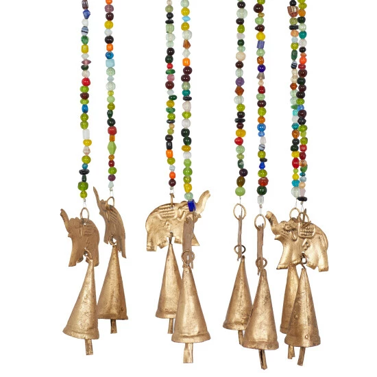 Budget ❤️ Studio 350 Gold Iron Eclectic Windchime 17 X 7 X 7 - 7 X 7 X 17 ❤️ - Image 4