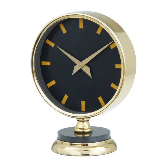 Best Sale 👍 Studio 350 Gold Stainless Steel Modern Clock 🎁 - Image 2