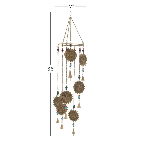 Wholesale 🥰 Studio 350 Brass Iron Eclectic Windchime 36 X 7 X 7 🛒 - Image 4