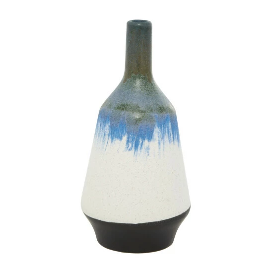 Hot Sale ๐ Studio 350 White Ceramic Contemporary Vase 14 X 7 X 7 ๐ - Image 3