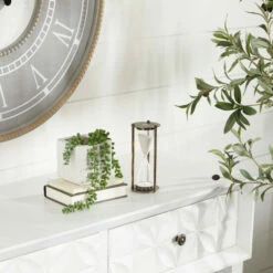 Deals 💯 Studio 350 Brown Aluminum Contemporary Timer 7 X 3 X 3 - 3 X 3 X 7 🛒