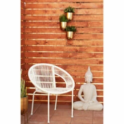Budget ❤️ Studio 350 White Silver Black Or Gold Iron Glam Modern Wall Planters (Set Of 3) - 12 X 12 X 25 👏