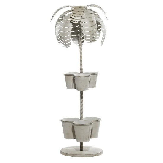 Budget 👍 Studio 350 Grey Metal Contemporary Planter 44 X 17 X 17 - 17 X 17 X 44 Round 🤩 - Image 3