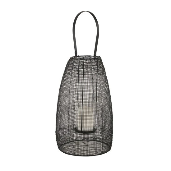 Buy 😍 Studio 350 Black Metal Modern Lantern 16 X 9 X 9 - 9 X 9 X 16 🤩 - Image 2