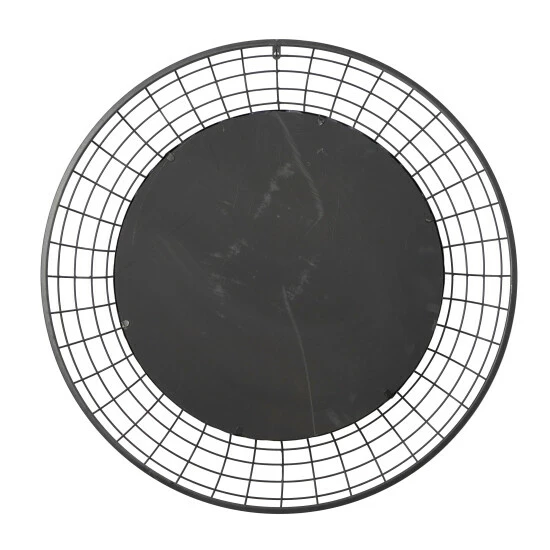 Outlet ⭐ Studio 350 Black Iron Industrial Wall Mirror 36 X 36 X 2 - 36 X 2 X 36Round ✔️ - Image 7