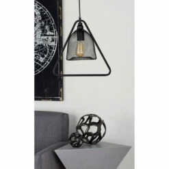 Promo 🧨 Studio 350 Modern Iron Triangular Pendant With Bulb 🧨