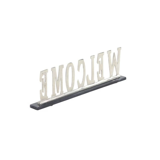 Best Pirce ๐ Studio 350 Silver Aluminum Glam Decorative Sign 6 X 21 X 2 - 21 X 2 X 6 ๐งจ - Image 3