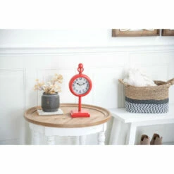 Budget 🛒 Studio 350 Red Iron Farmhouse Clock 15 X 6 X 5 - 6 X 5 X 15 ✔️