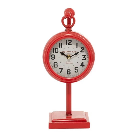 Budget π Studio 350 Red Iron Farmhouse Clock 15 X 6 X 5 - 6 X 5 X 15 βοΈ - Image 3