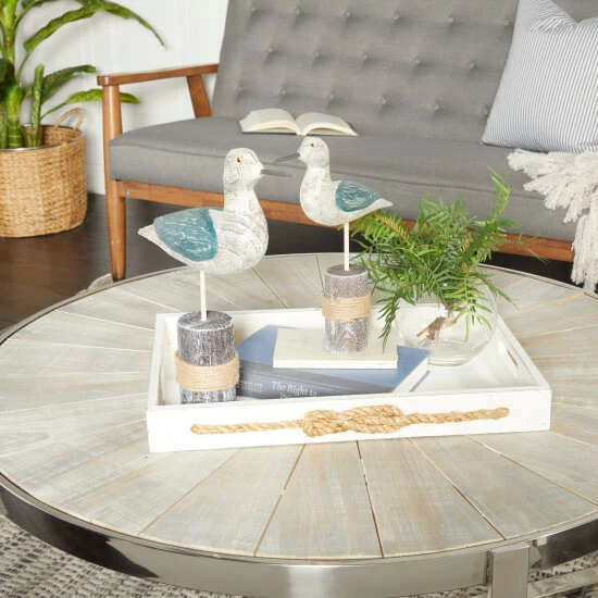 Best Sale 😉 Studio 350 Blue Pine Coastal Sculpture (Set Of 2) - S/2 14", 11"H 🔔