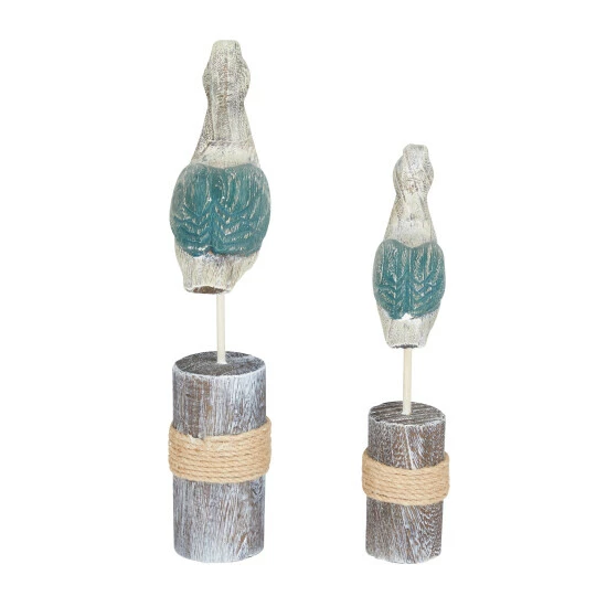 Best Sale 😉 Studio 350 Blue Pine Coastal Sculpture (Set Of 2) - S/2 14", 11"H 🔔 - Image 6