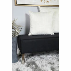 Wholesale 🛒 Studio 350 Velvet Throw Pillow W/ Crisscross Pattern & Crystal Bugle Beads 🛒